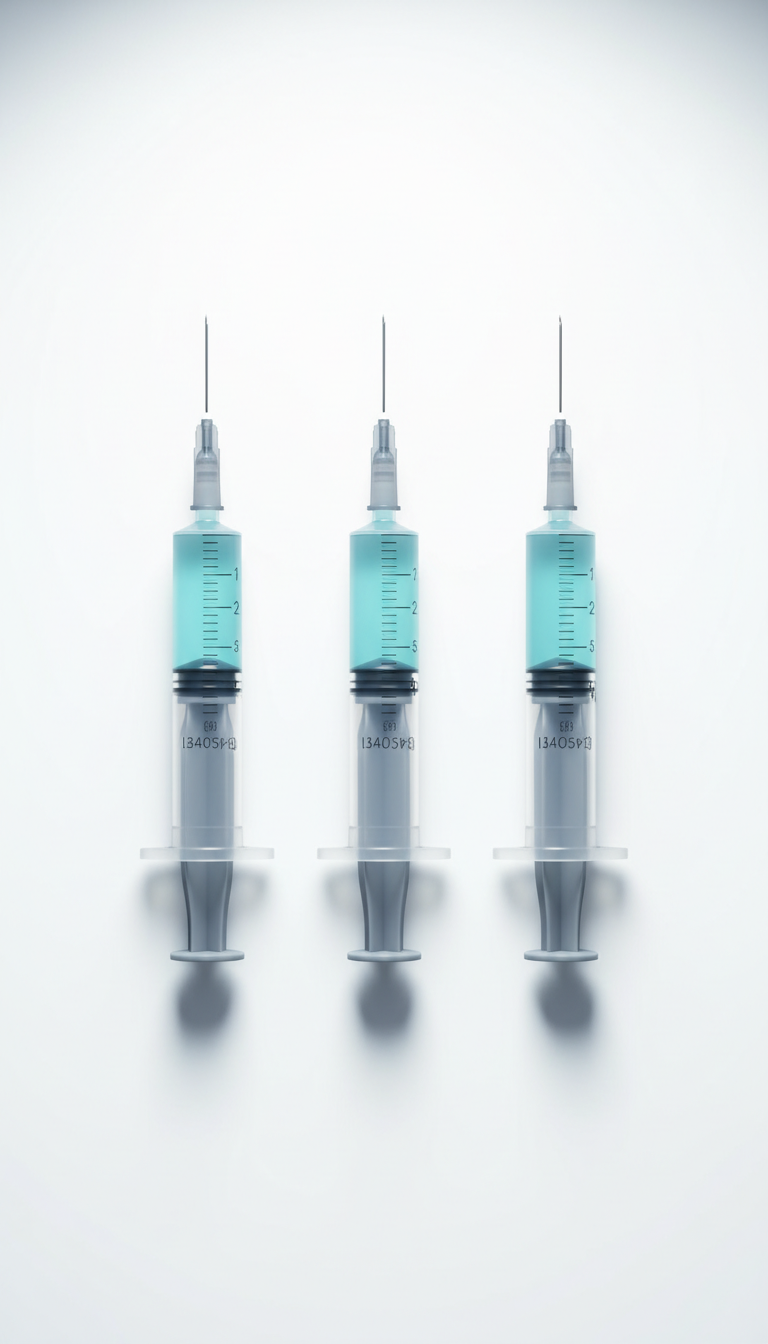 Medical-grade whitening gel syringes