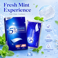 5D White Teeth Whitening Strips – Mint Flavor