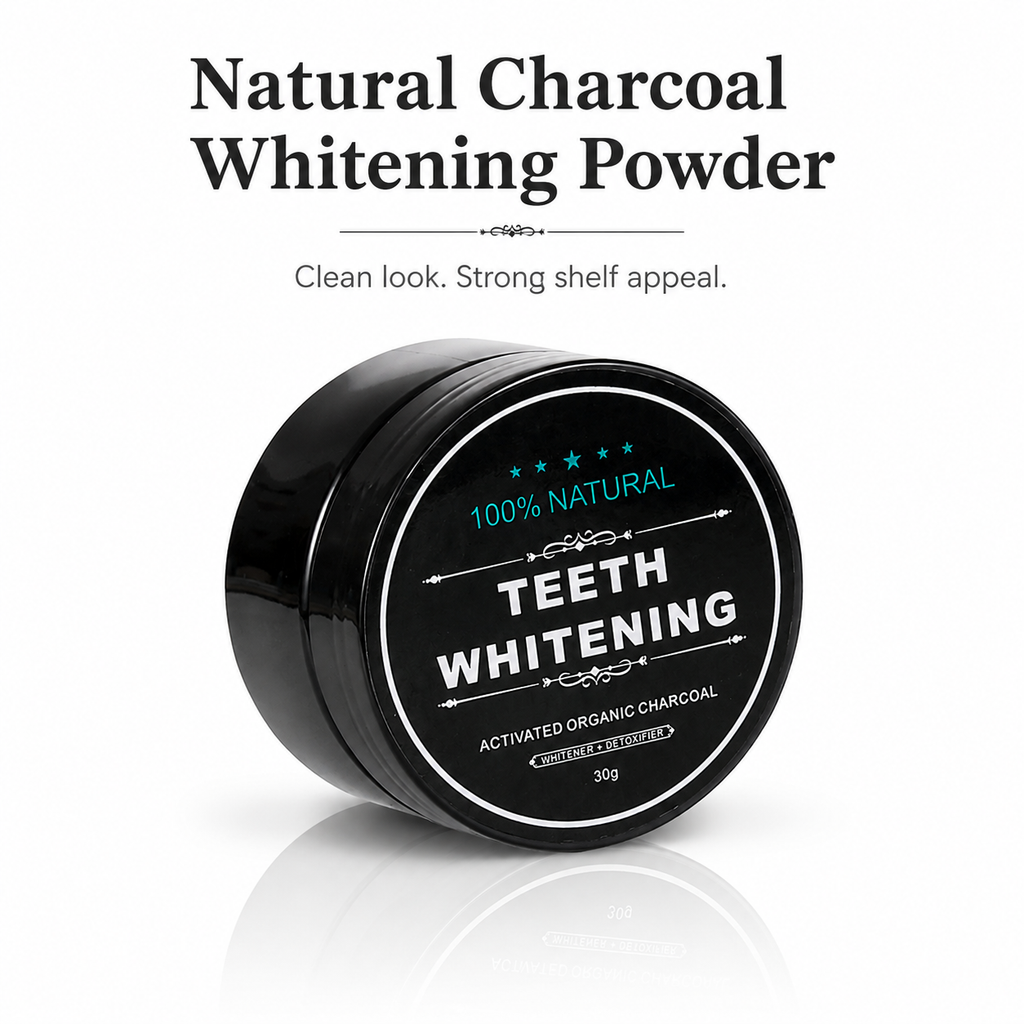 Activated Charcoal Teeth Whitening Powder – Natural Oral Care 30g