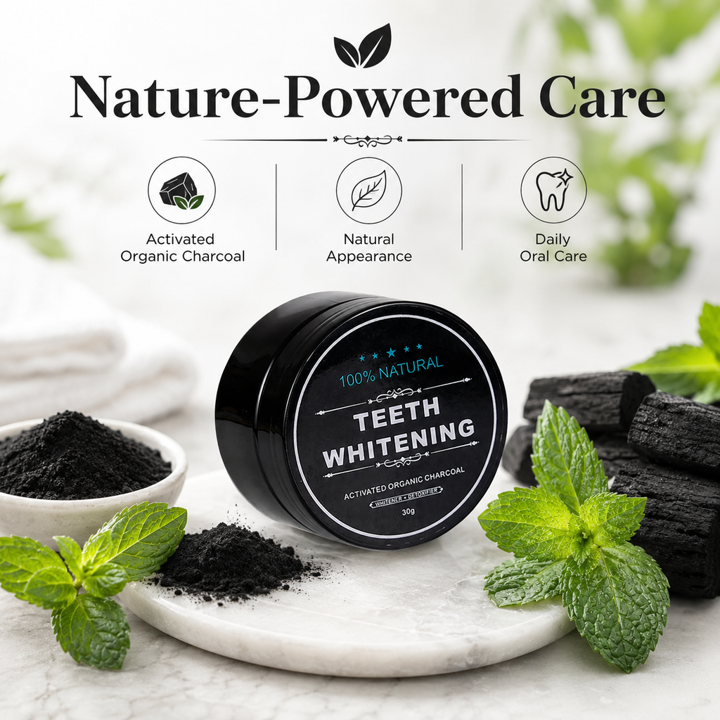 Activated Charcoal Teeth Whitening Powder – Natural Oral Care 30g