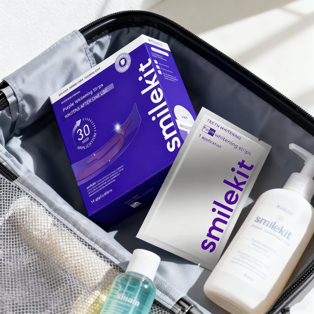 Purple Teeth Whitening Strips – Colour Correcting, 14 Applications