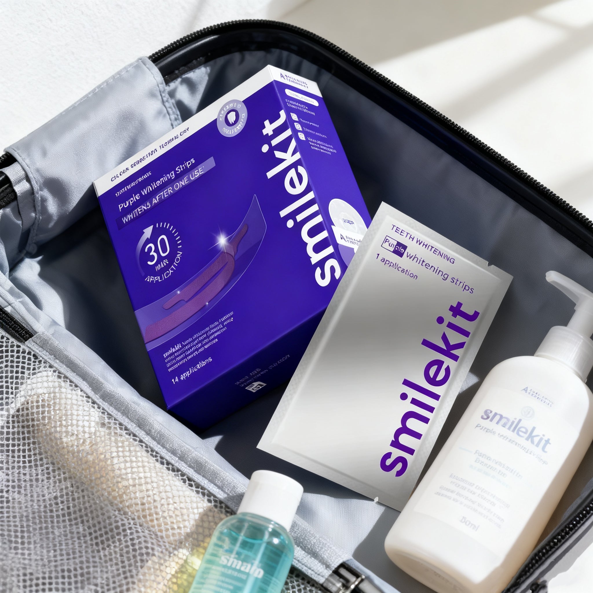 Purple Teeth Whitening Strips – Colour Correcting, 14 Applications